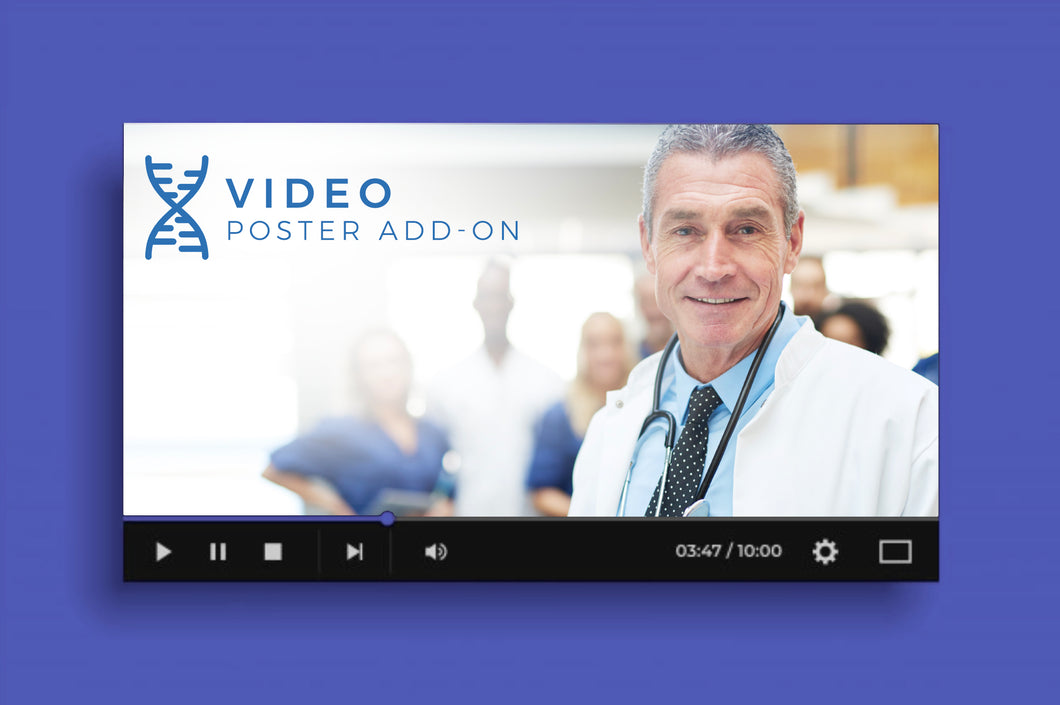 Embedded Scientific Video Poster Add-On